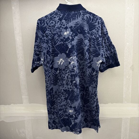 Vintage Northwest Territory Natural Golf Polo Mens M Floral & Leaves all Over EU - Picture 3 of 4